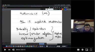 Webinar  on “Importance of Mathematics in Machine Learning”